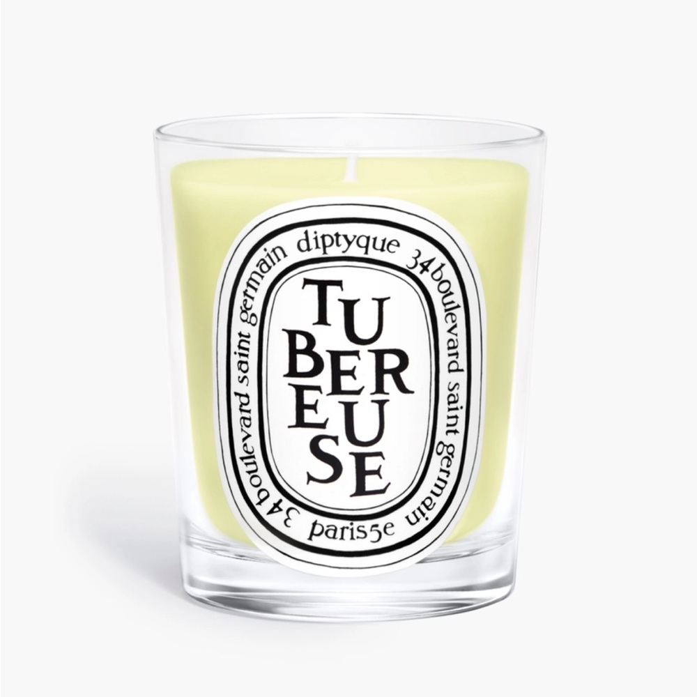 Diptyque Tubereuse Candle with duster bag. NWT 6.5oz